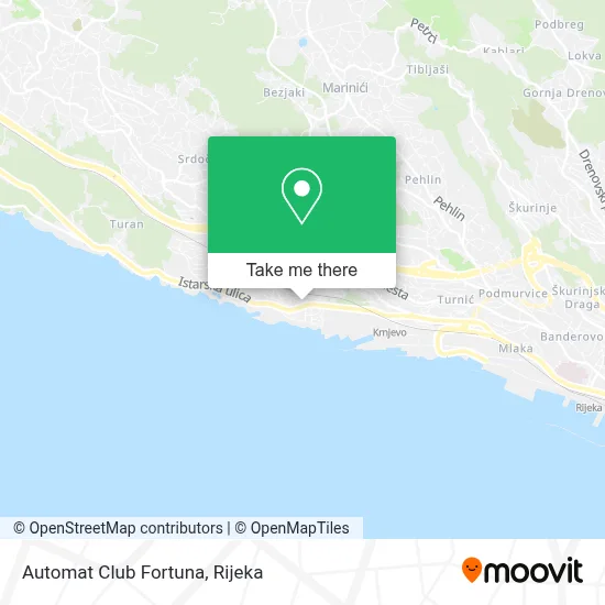 Automat Club Fortuna map