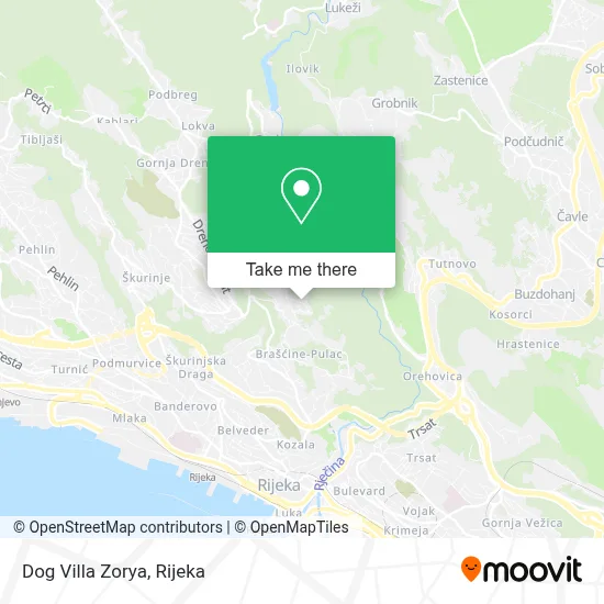 Dog Villa Zorya map