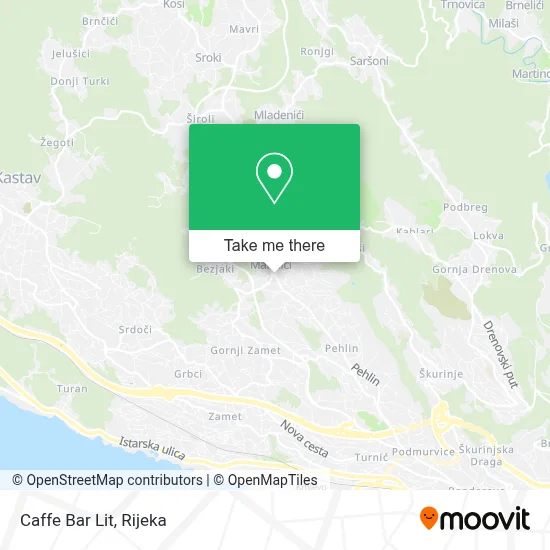 Caffe Bar Lit map