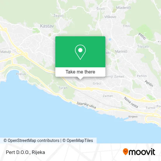Pert D.O.O. map