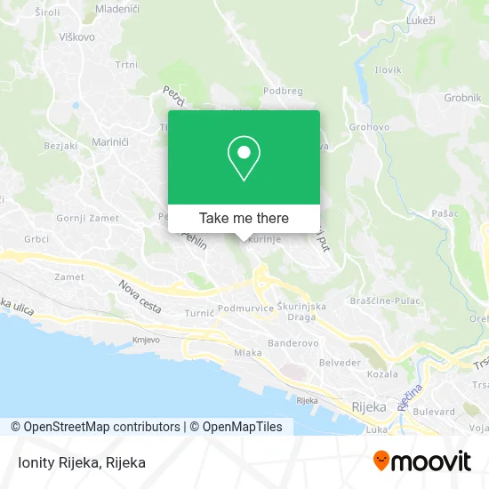 Ionity Rijeka map