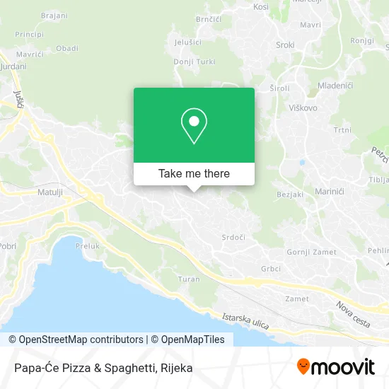 Papa-Će Pizza & Spaghetti map