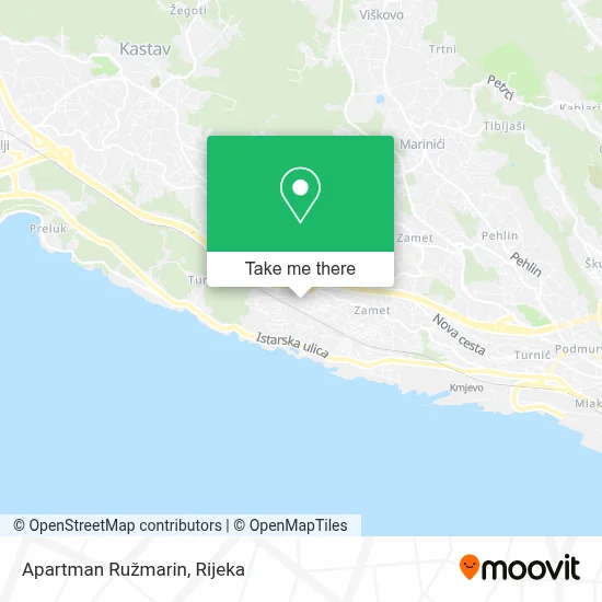 Apartman Ružmarin map