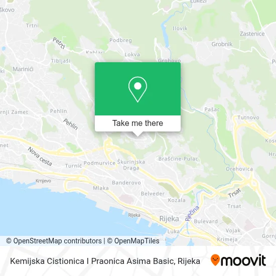 Kemijska Cistionica I Praonica Asima Basic map