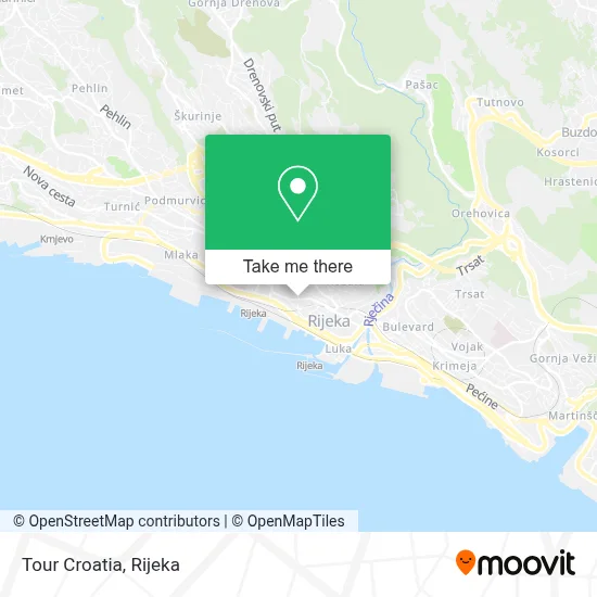 Tour Croatia map