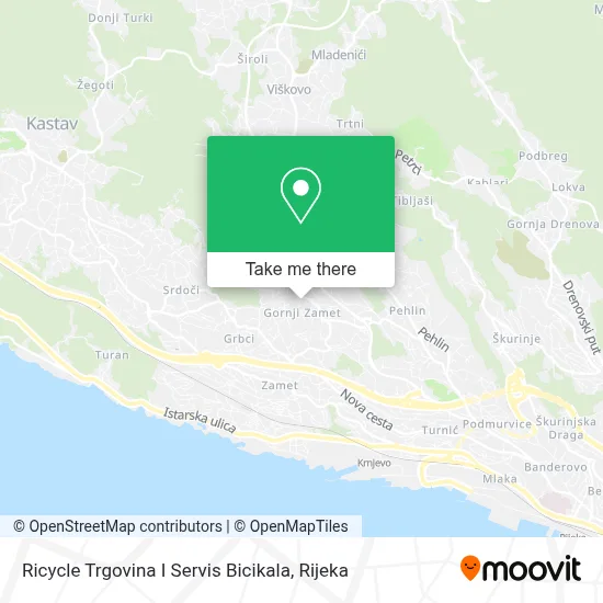 Ricycle Trgovina I Servis Bicikala map