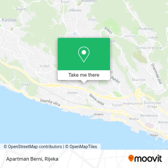 Apartman Berni map
