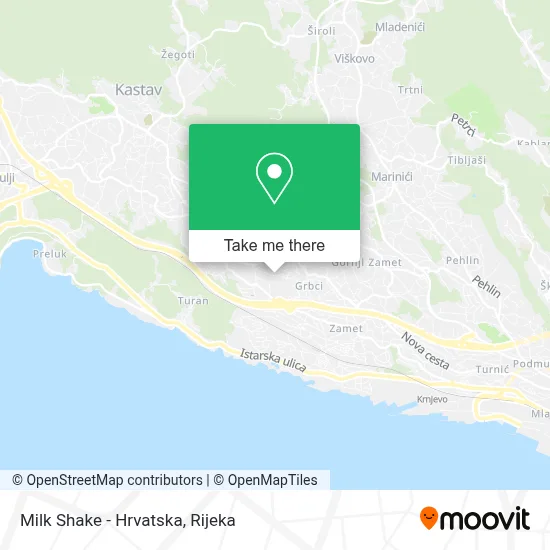 Milk Shake - Hrvatska map