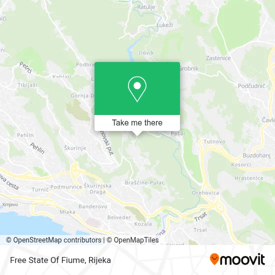 Free State Of Fiume map