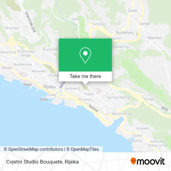 Cvjetni Studio Bouquete map