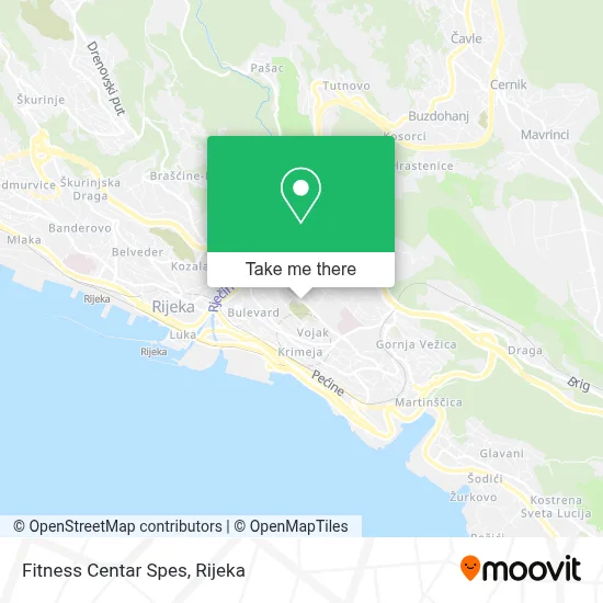 Fitness Centar Spes map