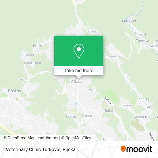 Veterinary Clinic Turkovic map