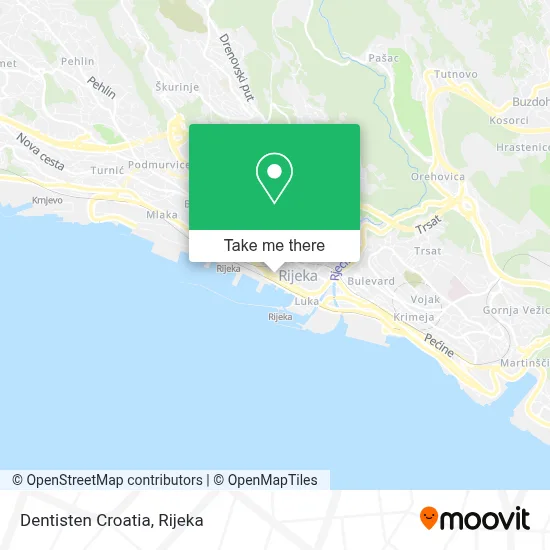 Dentisten Croatia map