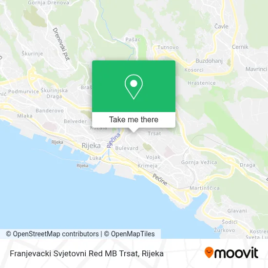 Franjevacki Svjetovni Red MB Trsat map