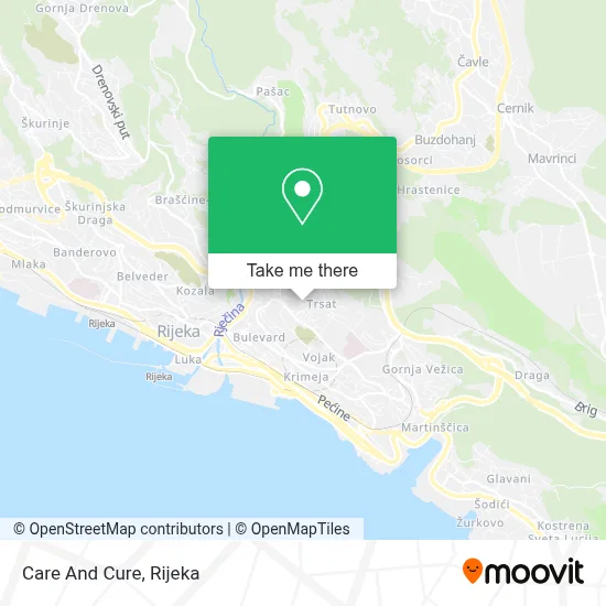 Care And Cure map