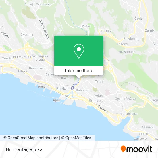 Hit Centar map