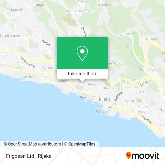 Frigosan Ltd. map