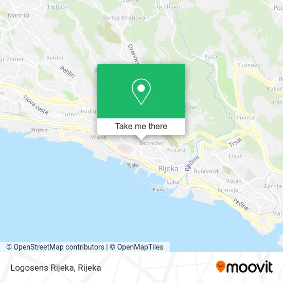 Logosens Rijeka map