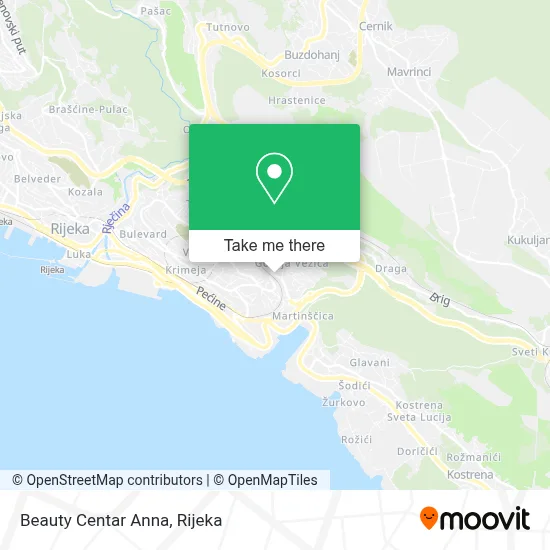 Beauty Centar Anna map