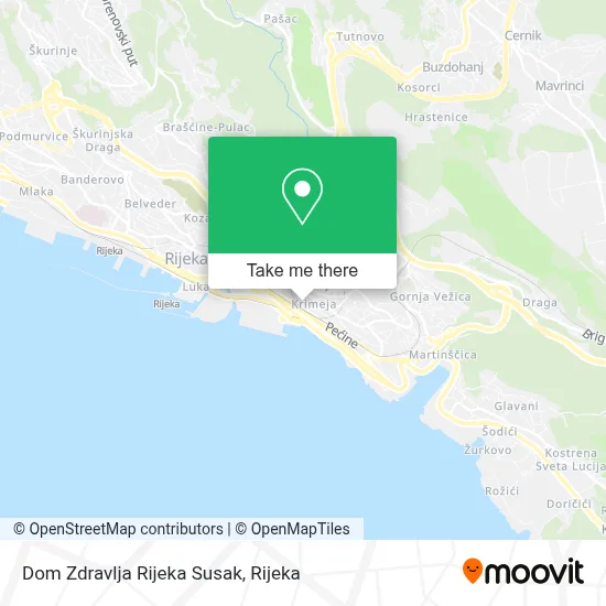 Dom Zdravlja Rijeka Susak map