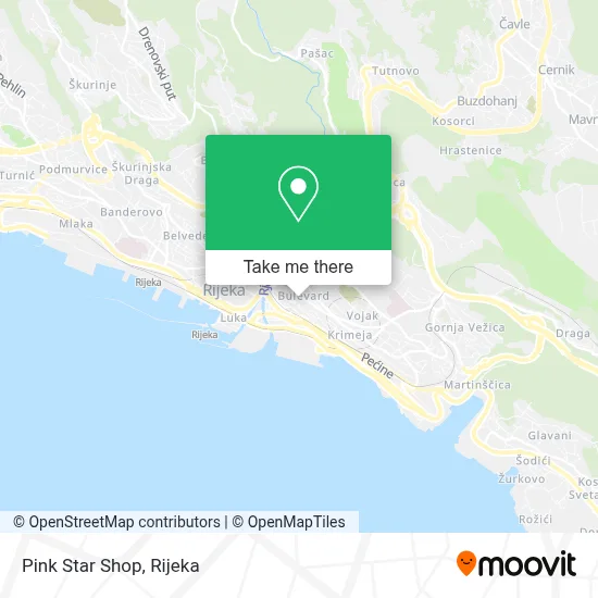 Pink Star Shop map