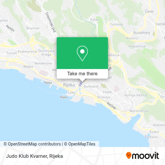 Judo Klub Kvarner map