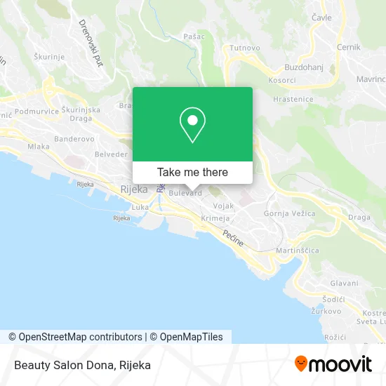 Beauty Salon Dona map