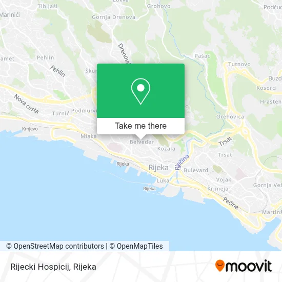 Rijecki Hospicij map