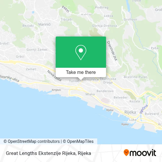 Great Lengths Ekstenzije Rijeka map