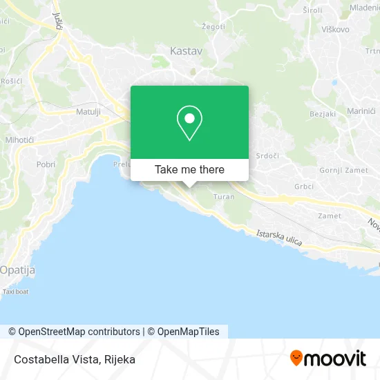 Costabella Vista map