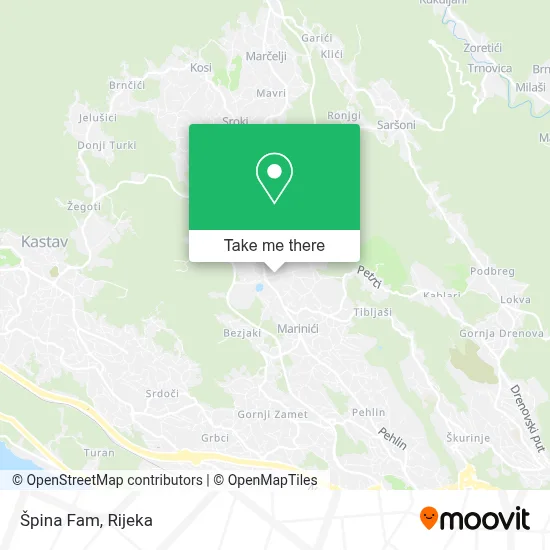 Špina Fam map