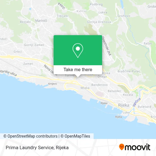Prima Laundry Service map