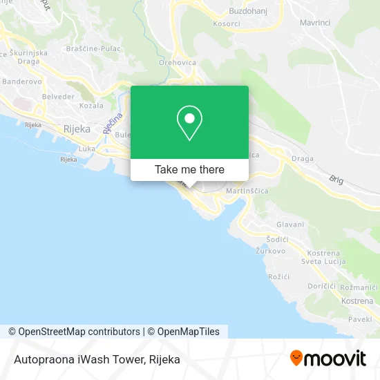 Autopraona iWash Tower map