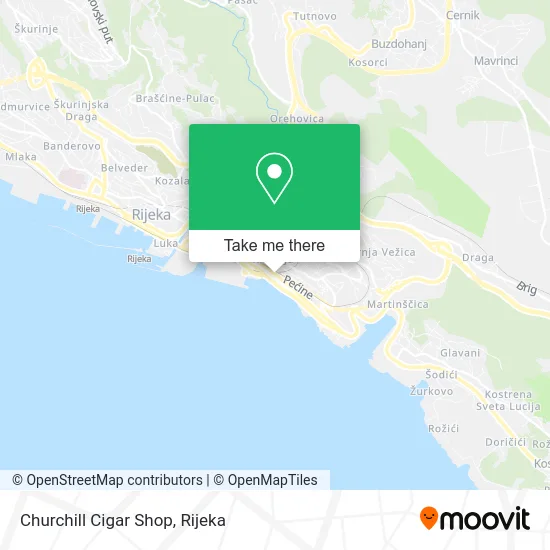 Churchill Cigar Shop map