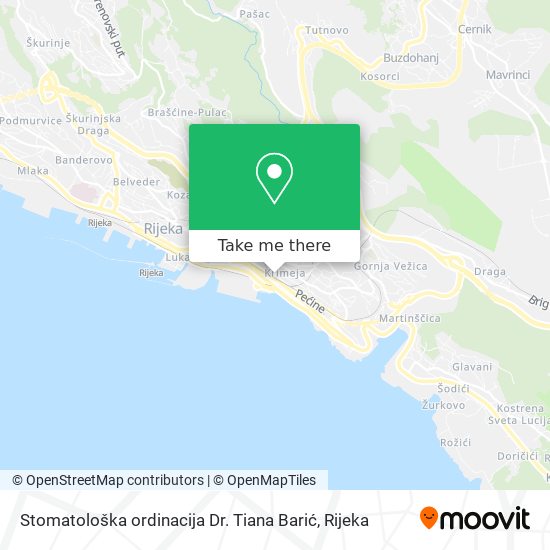 Stomatološka ordinacija Dr. Tiana Barić map