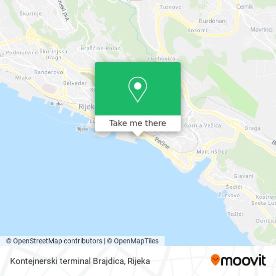 Kontejnerski terminal Brajdica map