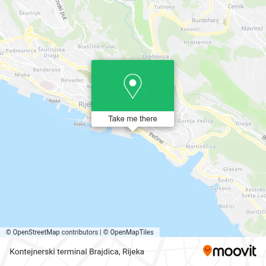 Kontejnerski terminal Brajdica map