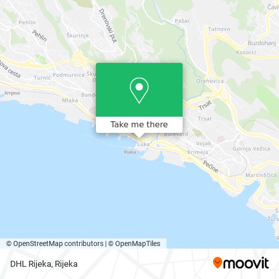 DHL Rijeka map