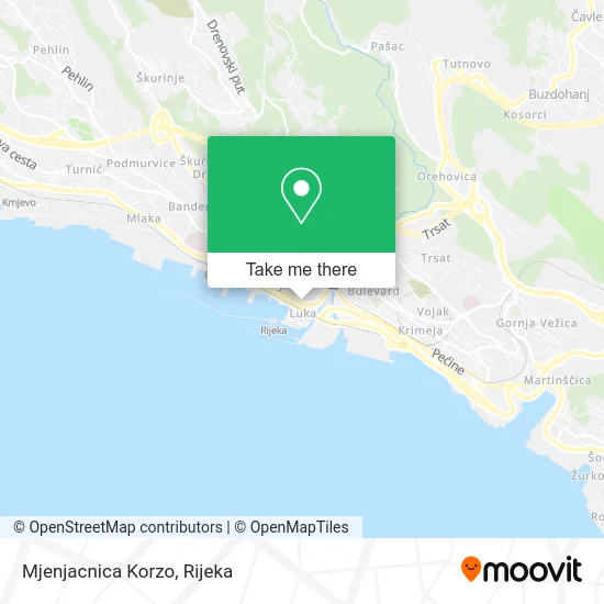 Mjenjacnica Korzo map