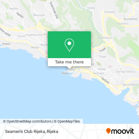 Seamen's Club Rijeka map