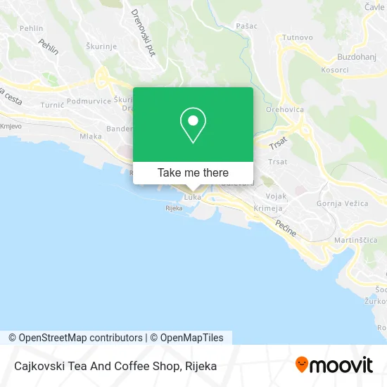 Cajkovski Tea And Coffee Shop map