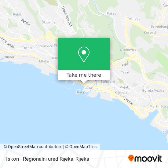 Iskon - Regionalni ured Rijeka map