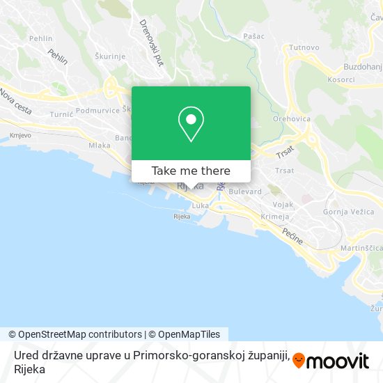 Ured državne uprave u Primorsko-goranskoj županiji map