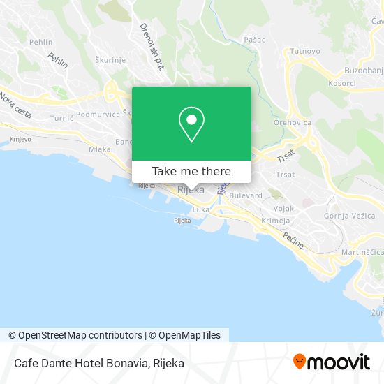 Cafe Dante Hotel Bonavia map