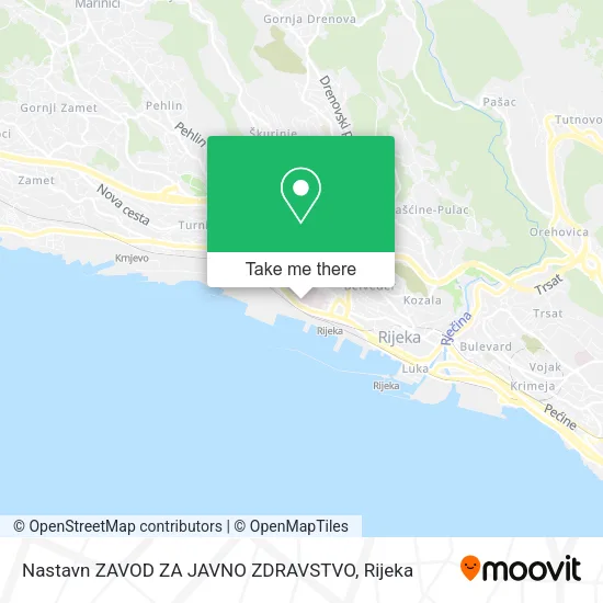 Nastavn ZAVOD ZA JAVNO ZDRAVSTVO map