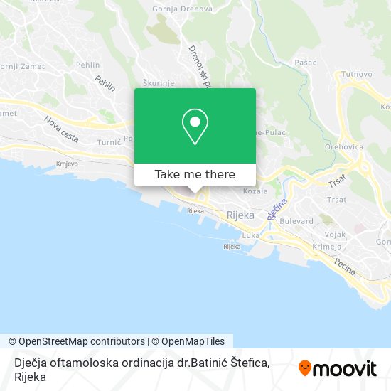 Dječja oftamoloska ordinacija dr.Batinić Štefica map