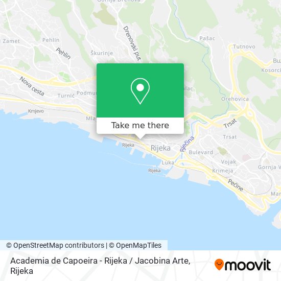 Academia de Capoeira - Rijeka / Jacobina Arte map