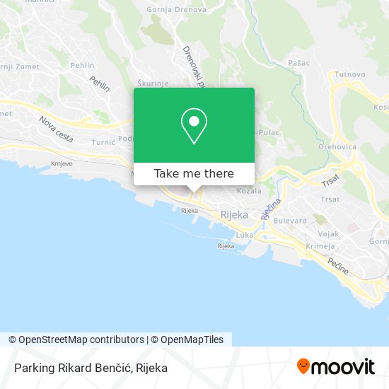 Parking Rikard Benčić map