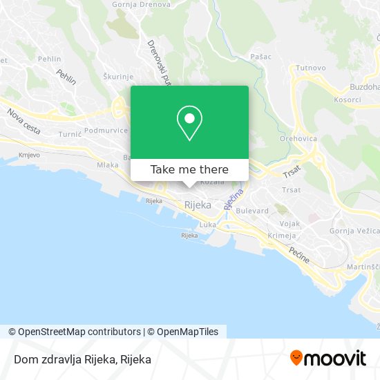 Dom zdravlja Rijeka map