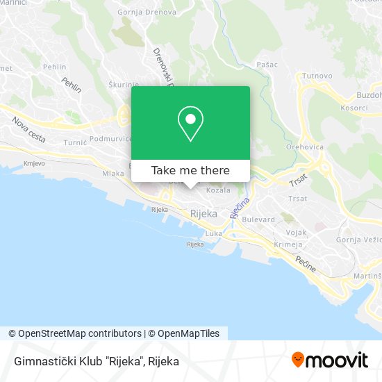 Gimnastički Klub "Rijeka" map